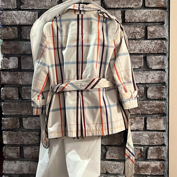 Coach plaid trench coat - Picture 6 of 9
